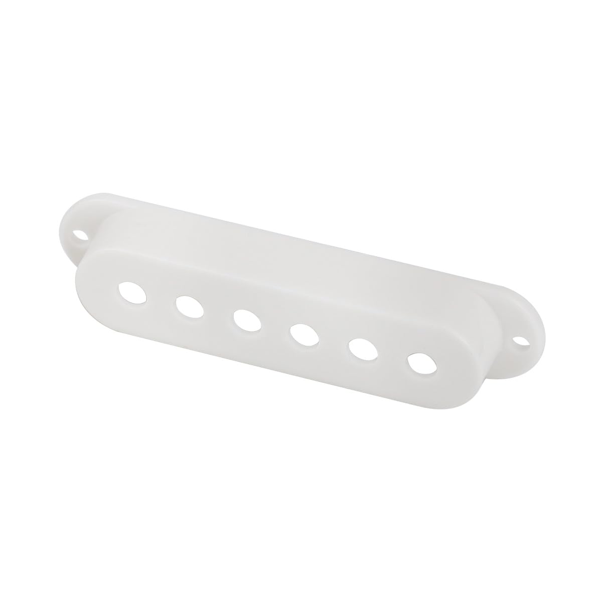 FLEOR White Plastic 52/52/52mm Single Coil Pickup Cover 2T1V Tone Volume Control Knobs Switch Tip Bar Tip Set